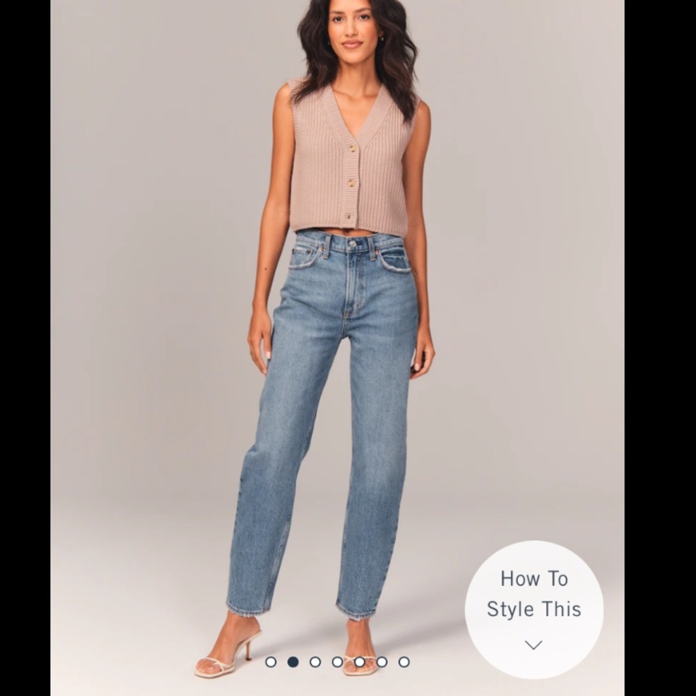 Abercrombie High Rise 80s Mom Jeans